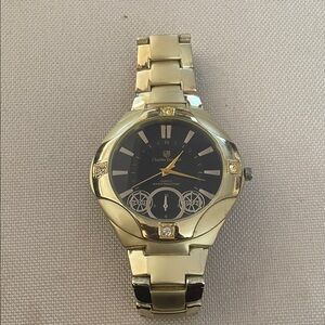 Charles Delon Gold and Black Watch